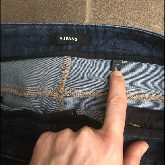 REITMANS R Jeans Ladies Size 11 Tall Denim Pull On - Picture 6 of 8